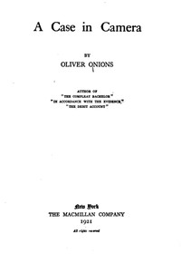 Cover of A Case in Camera by Oliver Onions