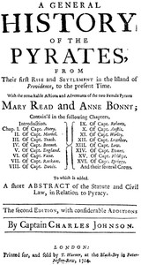 Cover of A general history of the pyrates : $b from their first rise and settlement in the island of Providence, to the present time by Charles, active 1724-1731 Johnson