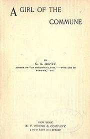 Cover of A Girl of the Commune