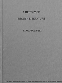 Cover of A history of English literature : $b A practical text-book by Edward Albert