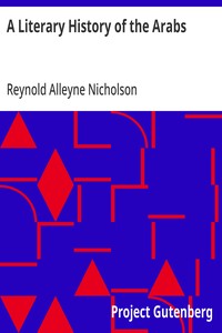 Cover of A Literary History of the Arabs by Reynold Alleyne Nicholson