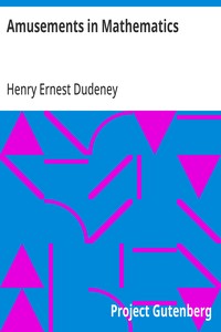 Cover of Amusements in Mathematics by Henry Ernest Dudeney