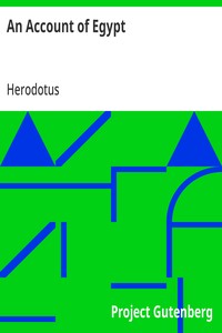 Cover of An Account of Egypt by Herodotus