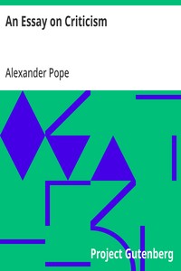 Cover of An Essay on Criticism by Alexander Pope