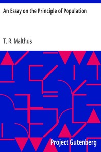 Cover of An Essay on the Principle of Population by T. R. (Thomas Robert) Malthus