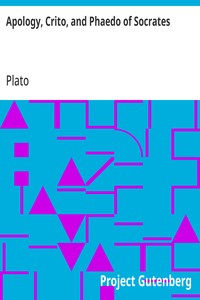Cover of Apology, Crito, and Phaedo of Socrates by Plato