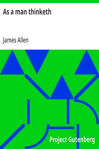 Cover of As a man thinketh by James Allen