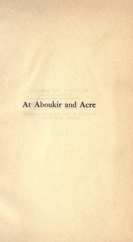 Cover of At Aboukir and Acre: A Story of Napoleon's Invasion of Egypt