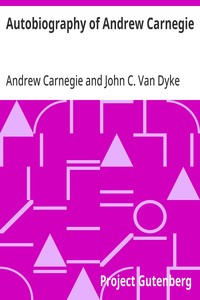 Cover of Autobiography of Andrew Carnegie by Andrew Carnegie