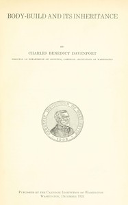 Cover of Body-build and its inheritance by Charles Benedict Davenport