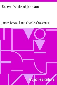 Cover of Boswell's Life of Johnson: Abridged and edited, with an introduction by Charles Grosvenor Osgood by James Boswell