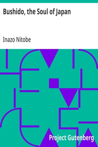 Cover of Bushido, the Soul of Japan by Inazo Nitobe
