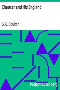 Cover of Chaucer and His England by G. G. (George Gordon) Coulton