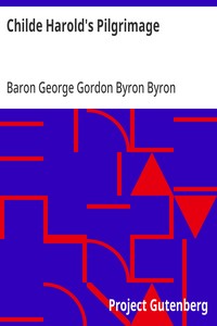 Cover of Childe Harold's Pilgrimage by George Gordon Byron, Baron Byron