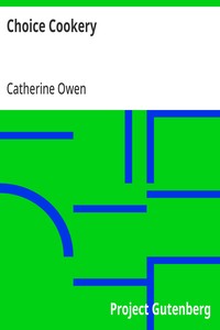 Cover of Choice Cookery by Catherine Owen