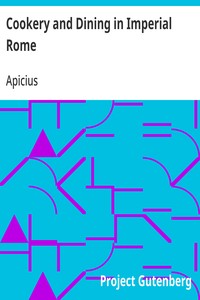 Cover of Cookery and Dining in Imperial Rome by Apicius