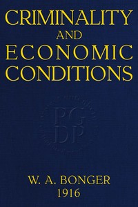 Cover of Criminality and economic conditions by Willem Adriaan Bonger