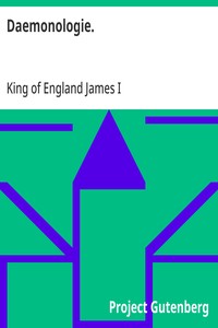 Cover of Daemonologie. by King of England James I