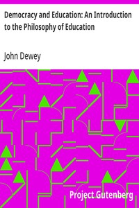 Cover of Democracy and Education: An Introduction to the Philosophy of Education by John Dewey