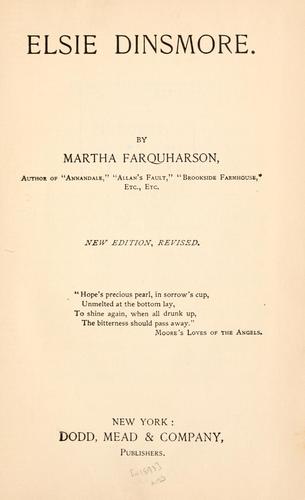 Cover of Elsie Dinsmore