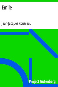 Cover of Emile by Jean-Jacques Rousseau