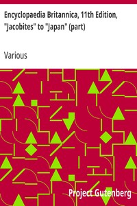 Cover of Encyclopaedia Britannica, 11th Edition, "Jacobites" to "Japan" (part): Volume 15, Slice 2 by Various