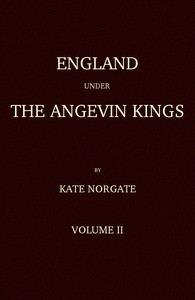 Cover of England under the Angevin Kings, Volume II by Kate Norgate
