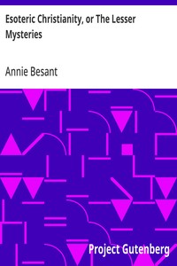 Cover of Esoteric Christianity, or The Lesser Mysteries by Annie Besant