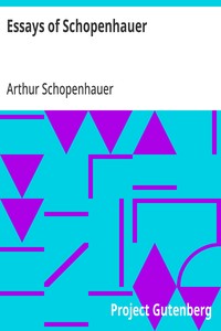 Cover of Essays of Schopenhauer by Arthur Schopenhauer