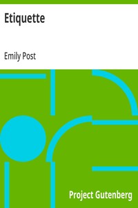 Cover of Etiquette by Emily Post