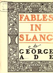 Cover of Fables in Slang