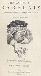 Cover of Gargantua and Pantagruel by François Rabelais