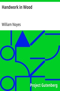 Cover of Handwork in Wood by William Noyes