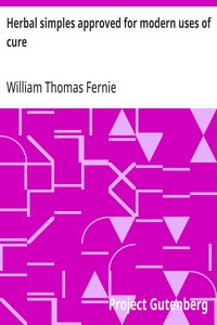 Cover of Herbal simples approved for modern uses of cure by William Thomas Fernie