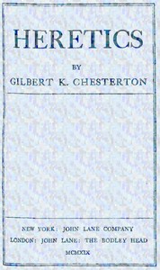 Cover of Heretics by G. K. (Gilbert Keith) Chesterton