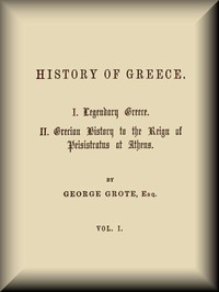 Cover of History of Greece, Volume 01 (of 12) by George Grote