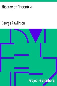 Cover of History of Phoenicia by George Rawlinson