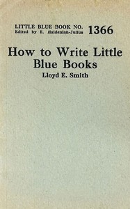 Cover of How to write Little Blue Books by Lloyd E. (Lloyd Edwin) Smith
