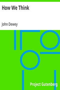 Cover of How We Think by John Dewey