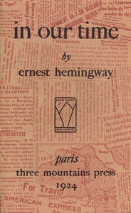 Cover of In our time by Ernest Hemingway