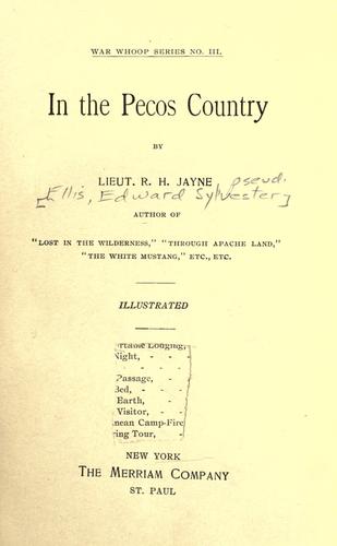 Cover of In the Pecos Country