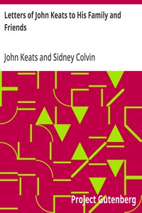 Cover of Letters of John Keats to His Family and Friends by John Keats