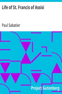 Cover of Life of St. Francis of Assisi by Paul Sabatier
