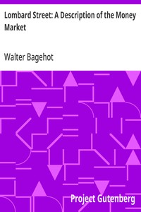 Cover of Lombard Street: A Description of the Money Market by Walter Bagehot