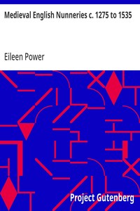 Cover of Medieval English Nunneries c. 1275 to 1535 by Eileen Power