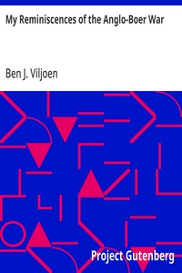 Cover of My Reminiscences of the Anglo-Boer War by Ben J. (Ben Johannis) Viljoen