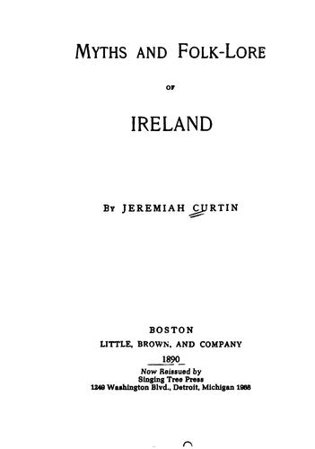 Cover of Myths and Folk Tales of Ireland