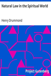 Cover of Natural Law in the Spiritual World by Henry Drummond