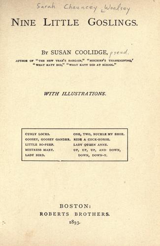 Cover of Nine Little Goslings