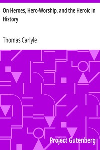 Cover of On Heroes, Hero-Worship, and the Heroic in History by Thomas Carlyle